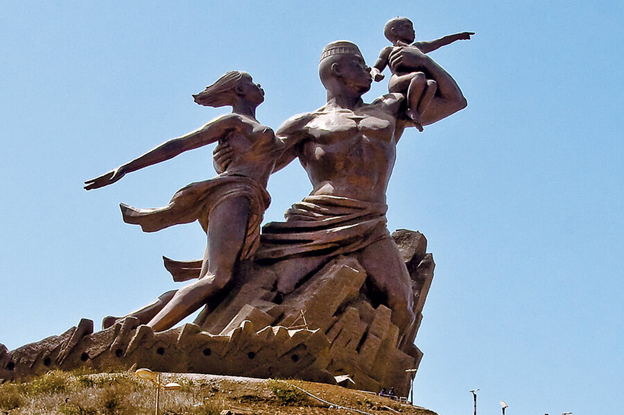 The African Renaissance Statue, Senegal.